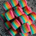 Cooksnap dari Mommy kesha untuk resep Mini Rainbow Roll Cake