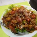รูป Cooksnap ของ U-thaitip Jaijingjit เมื่อเขาทำ ก๋วยเตี๋ยวราดหน้าหมูสับผัดผงกะหรี่