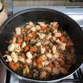 El cooksnap de Maricarmen Meza cuando hizo Pollo a la jardinera con champiñones a olla de presión 🫶 super nutritivo!.