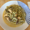 El cooksnap de melias cuando hizo Verdinas con almejas y gambas.