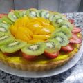 El cooksnap de Karen Zubiaurre cuando hizo Tarta de pastelera, durazno, frutilla y kiwi.