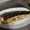 El cooksnap de paquiolivar cuando hizo Salmón relleno de marisco receta especial para Navidad.