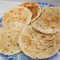 Ushma Malkan's cooksnap of when they made આલુ ફૂદીના પરોઠા.