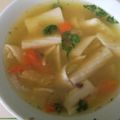 El cooksnap de Romy Repetto cuando hizo Sopa de carne con verduras.