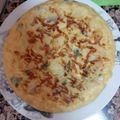 El cooksnap de Virginia. cuando hizo Tortilla de patatas con espinacas.(A mi manera).