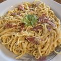 Cooksnap dari Miarikaputri untuk resep Fettucine Carbonara Gapake Ribet dan Tanpa Cream