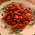 El cooksnap de misesma cuando hizo Macarrones con  butifarra y champiñones.