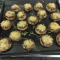 El cooksnap de Angel Castro cuando hizo Champiñones rellenos de gambas.