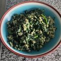 El cooksnap de Cristian Freixes cuando hizo Revuelto 🥚🥚 de espinacas 🥬 y queso cottage 🧀.