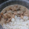 El cooksnap de Yolanda Cornara cuando hizo Strogonoff de pollo.