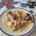 El cooksnap de Cristina Venegas Bautista cuando hizo Puchero con fideos.