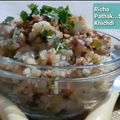  Chef Richa pathak. का कुकस्नैप जब उन्होंने स्टीम्ड साबूदाना खिचड़ी (Steamed Sabudana khichdi recipe in Hindi) बनाया था।