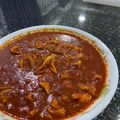 Cooksnap Inaz Sa’ad semasa beliau membuat Sambal tumis sotong.