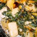 Fatima Mustafa 's cooksnap of when they made Aloo Methi ki sabzi with pratha.