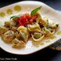 El cooksnap de Zaida TC @alquimiasfood cuando hizo Tortellinis en salsa con tomate y espinacas.