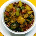 Supriya Thengadi's cooksnap of when they made पंगतीतील  वांगे बटाटा रस्सा भाजी (vange batata rassa bhaji recipe in marathi).