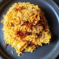 Sushmita Chakraborty's cooksnap of when they made চিকেন তেহারি.