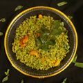 Mauli Mankad's cooksnap of when they made મિન્ટ  નાયલોન  પૌવા.