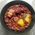El cooksnap de Tonysantos cuando hizo Alubias rojas con chorizo asturiano y jamón.