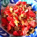 El cooksnap de Evita cuando hizo Ensalada de berenjena, pimiento, tomate y huevo.