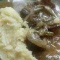 El cooksnap de Fernanda Centeno cuando hizo Hígado encebollado.
