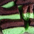 Cooksnap dari Dhimas Prawesti untuk resep Brownis kukus coklat pandan