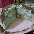Cooksnap dari Ituk Sari untuk resep Greentea Mille Crepes Cake / Matcha Crepe