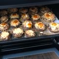 El cooksnap de Alvaro Ramos cuando hizo Champiñones rellenos de queso Philadelphia y jamón.