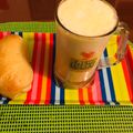 El cooksnap de Agripina picón. cuando hizo Jugo de banano acompañado de un delicioso pan.