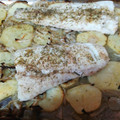 El cooksnap de Sandra Moreno Tomas cuando hizo Merluza al horno con patatas panaderas.