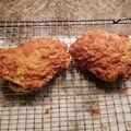 Rodney's cooksnap of when they made Paula Deen's Fried Chicken.