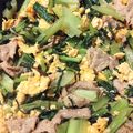 yunapi☆'s cooksnap of when they made タレが絡む☆豚肉と卵、小松菜の炒めもの.