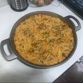 El cooksnap de clasiquisimos cuando hizo Fideos a la cazuela con costilla de cerdo y salchichas.