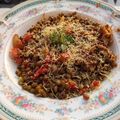 Farha Ambreen Siddiqui's cooksnap of when they made Sprouts chaat.