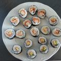 El cooksnap de Mila Galindo cuando hizo Sushi maki.