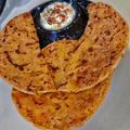 Priya Mulchandani का कुकस्नैप जब उन्होंने आलू प्याज़ का पराठा (Aloo pyaz ka paratha recipe in hindi) बनाया था।