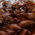 El cooksnap de Dolores Franco cuando hizo Calamares en salsa con arroz.