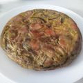 El cooksnap de Bichu cuando hizo Tortilla de boniato y berenjena con Roquefort.