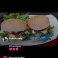 Ghausia Nadim's cooksnap of when they made Crispy chicken cheesy zinger burgers 😋.