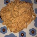 El cooksnap de Ana María Amador cuando hizo Pasta con salsa cremosa y gambas/camarones.
