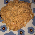 El cooksnap de Ana María Amador cuando hizo Pasta con salsa cremosa y gambas/camarones.