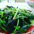 Cooksnap của Pi Ha khi họ làm theo món Rau dền luộc