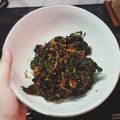 Cooksnap dari Ambar Swastika untuk resep Tumis Daun Singkong Teri / Oseng Daun Singkong