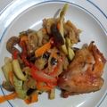 El cooksnap de Natalia Andrea cuando hizo Pollo al horno con verduras.