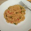 El cooksnap de Verónica Salas cuando hizo Arroz meloso con verduritas.