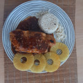 El cooksnap de navarroplo123 cuando hizo Pechugas de pollo con queso, piña miel y soja.