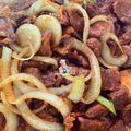 Cooksnap Cempaka Putih semasa beliau membuat Daging Goreng Kunyit.