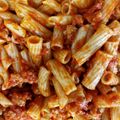 El cooksnap de Angie Perálvarez Fernández cuando hizo Pasta con chorizo para niños (light).