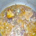 El cooksnap de Key cuando hizo Osso Buco (lagarto con hueso en salsa).