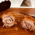 Izabella Horváth Cooksnap-ja, amikor elkészítette a(z) Sajttal-sonkával töltött karaj rántva receptet.